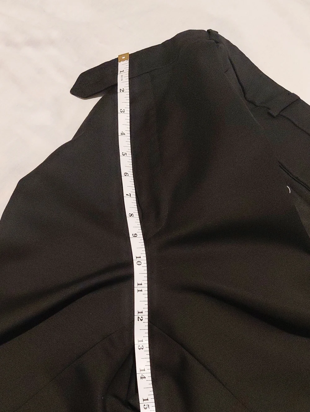 Neiman Marcus Super 120's Wool Black Dress Pants Cuffed Hem. 35W